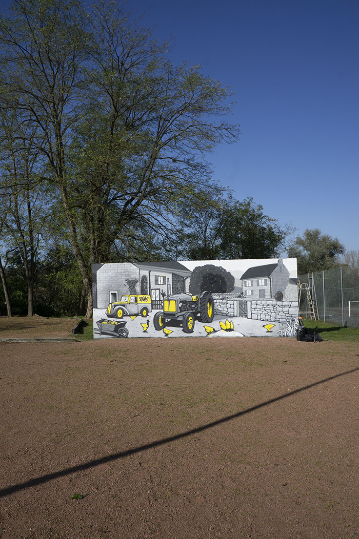 vue d'ensemble de la fresque